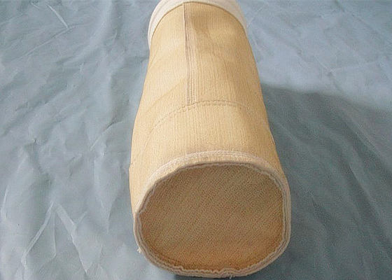 Sac de filtre Nomex avec un rapport haute résistance à l'abrasion et haute résistance à la température pour la collecte des poussières des fours à ciment
