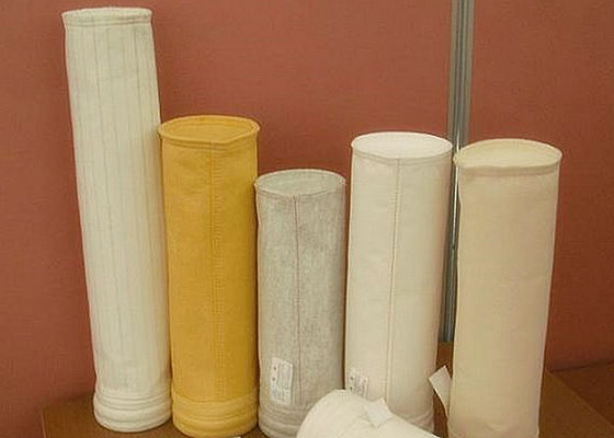 Sac de filtre Nomex avec un rapport haute résistance à l'abrasion et haute résistance à la température pour la collecte des poussières des fours à ciment