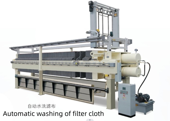 La presse à filtre à tissu automatique permet d'économiser du travail, des ressources en eau et du temps de lavage du tissu filtrant